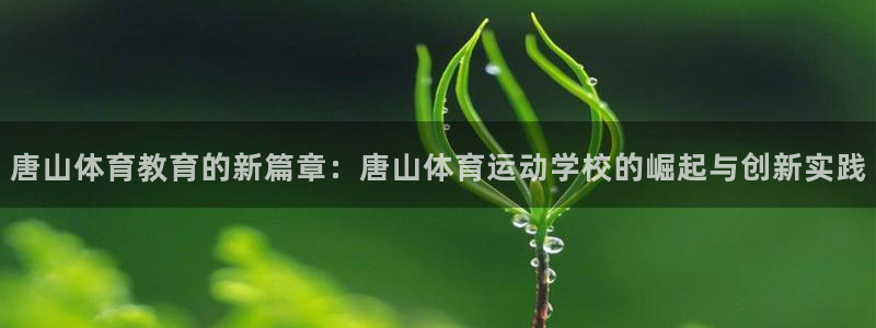 千亿国际官网下载招商电话地址是多少:唐山体育教育的新篇章:唐
